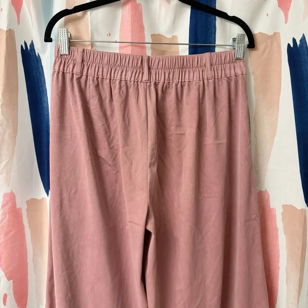 Halara High Waisted Button Zipper Side Pocket Split Hem Wide Leg Casual Pants - Picture 12 of 16